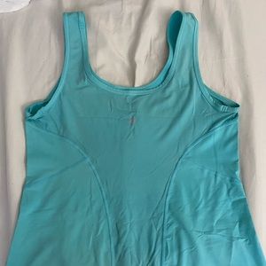 Lululemon workout tank aqua color size 10